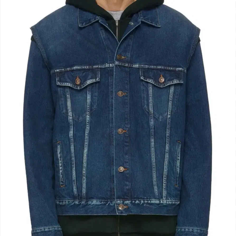 Balenciaga 18AW Twin Set Denim Jacket