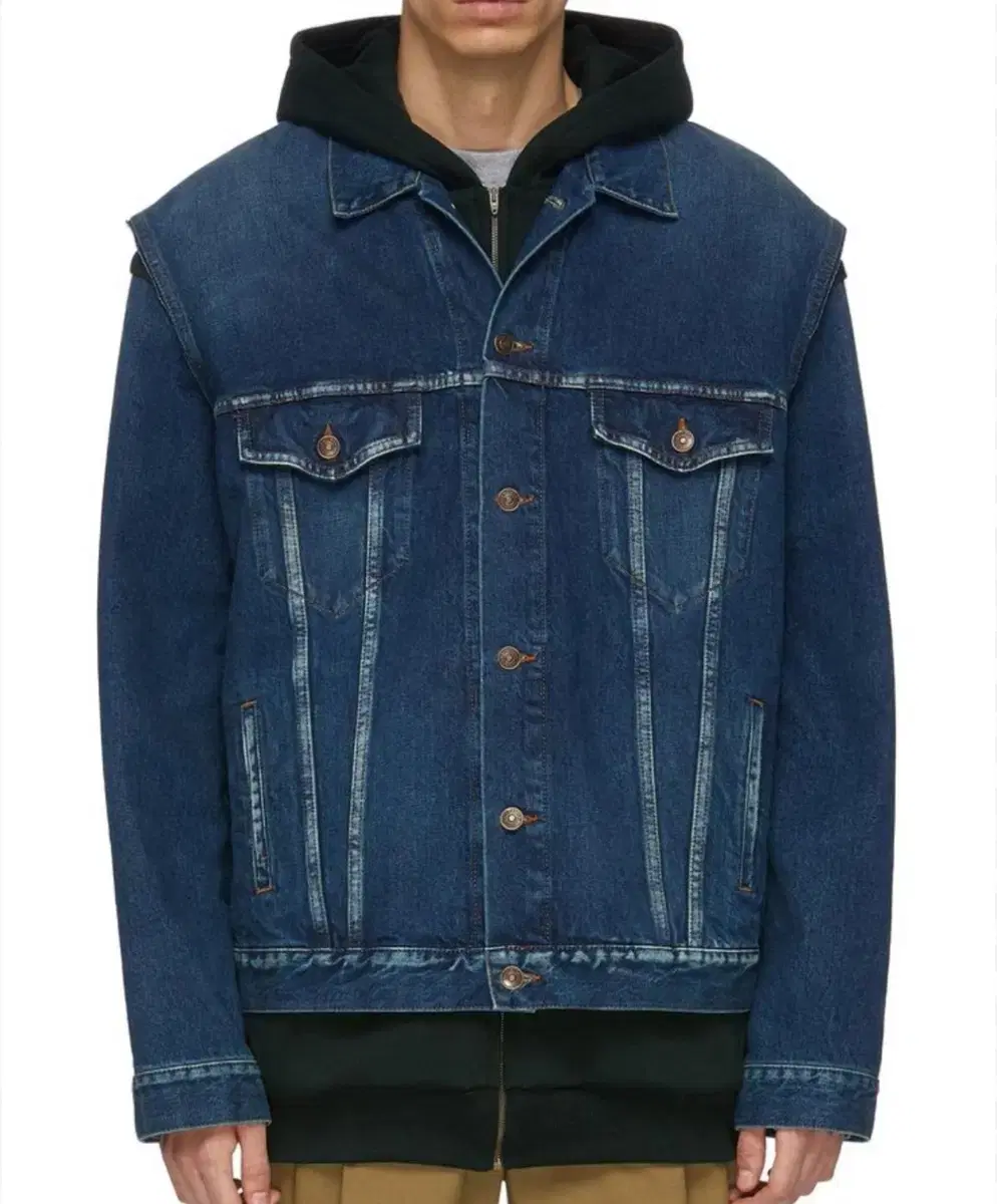 Balenciaga 18AW Twin Set Denim Jacket