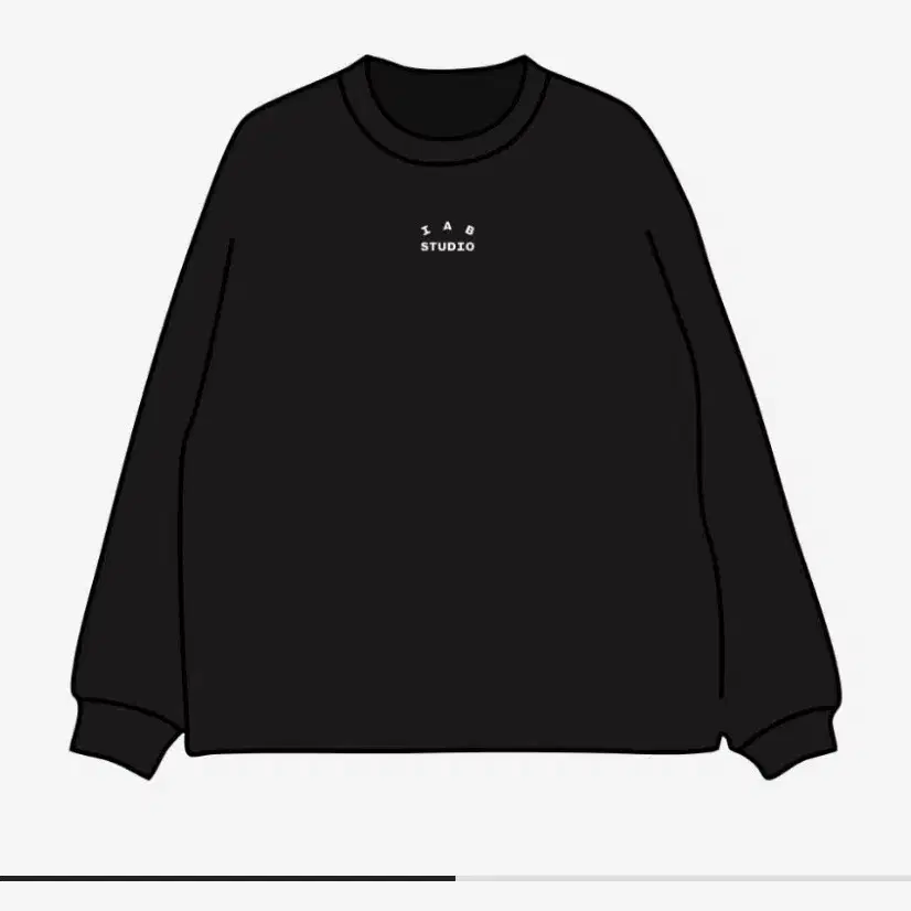 [2xl, xxl]아이앱 와플 롱슬리브 블랙화이트