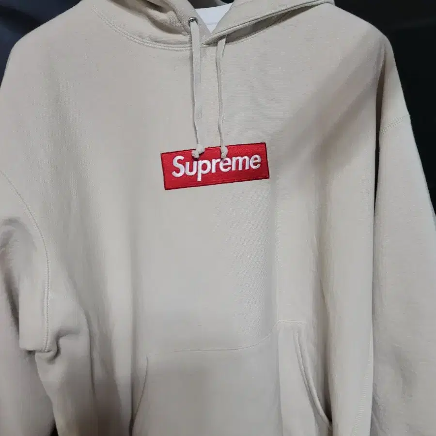 Supreme Box Logo 슈프림 박스로고 후드 XL ( 스톤 )