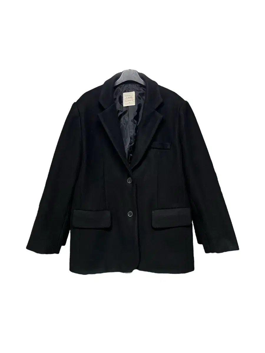 Wool blazer type half coat