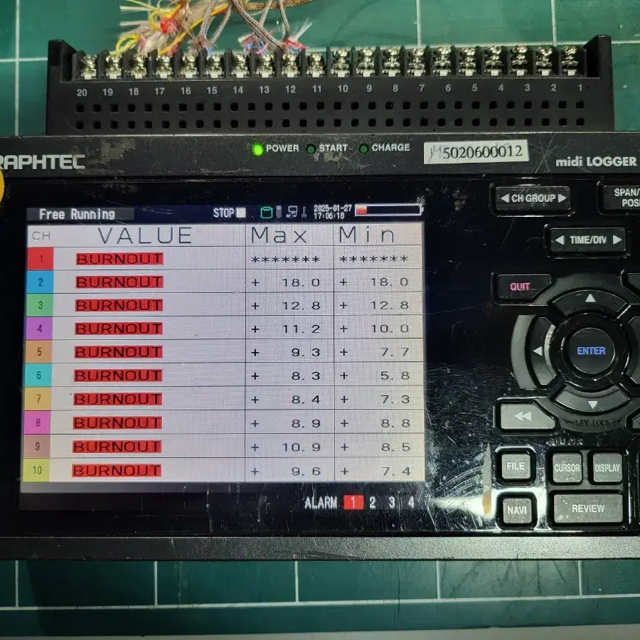 midi LOGGER GL820 데이터로거