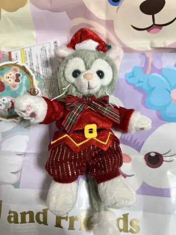 젤라토니 인형 배지, 크리스마스, 미사용.