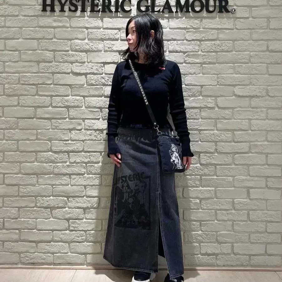 Hysteric Glamour 히스테릭 글래머 슬릿 롱 스커트 치마