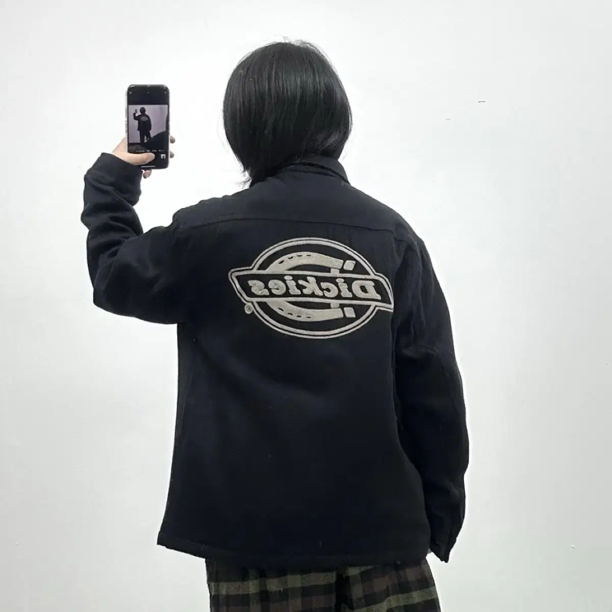 Dickies 디키즈 빅로고 플란넬 워크 자켓