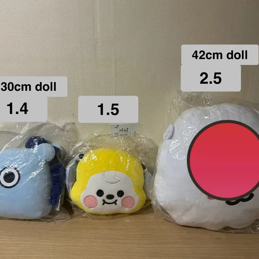 방탄 BTS BT21 DOLL 스탠딩 인형 42cm 30cm 쿠션 알제이