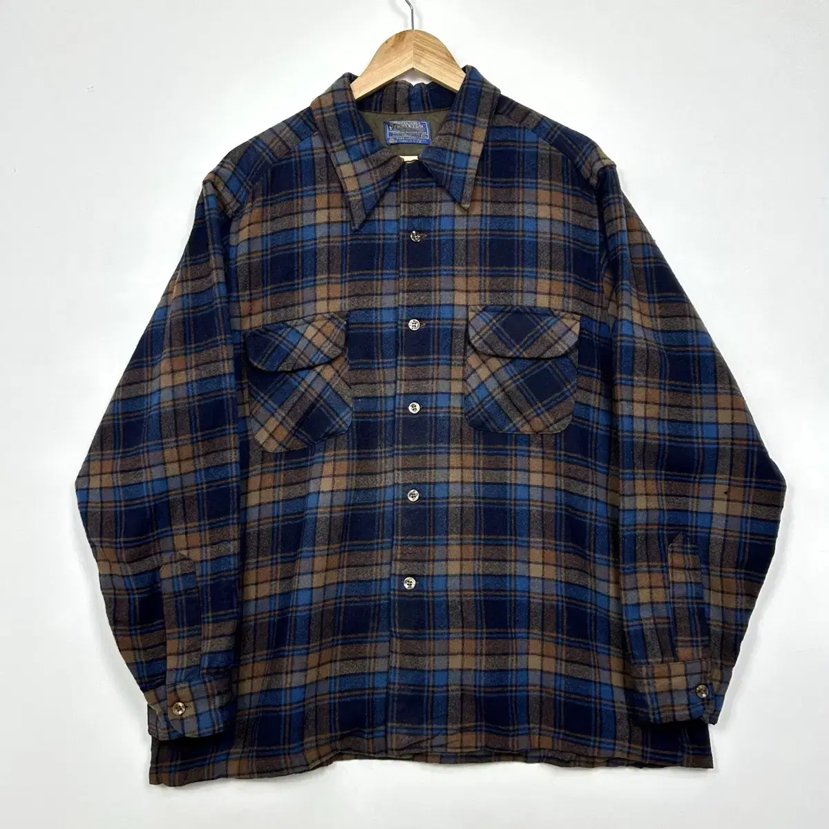 80-90s Pendleton 펜들턴 울 체크 셔츠