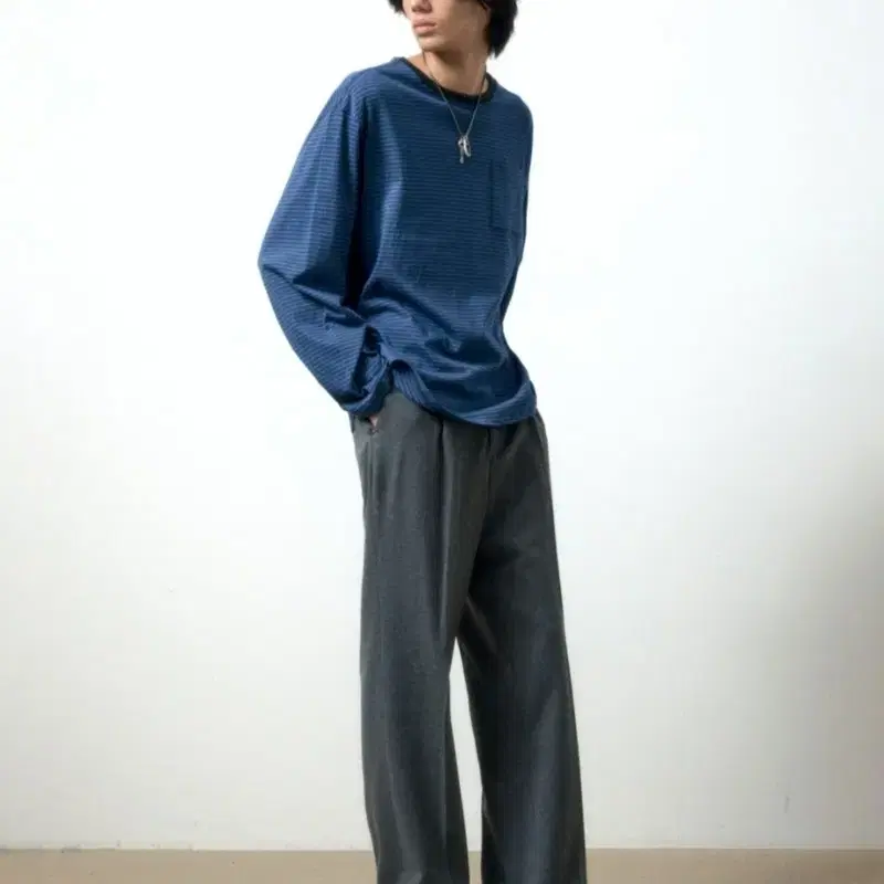 메종미네드 WOOL ONE TUCK SLACKS 울 원턱 슬랙스