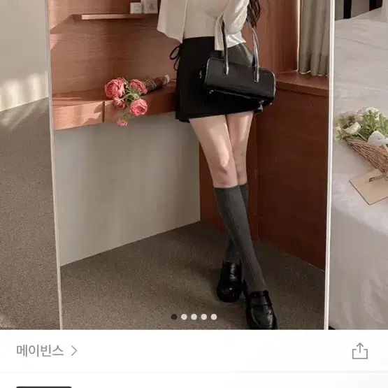 메이빈스 울 숏스커트 팬츠