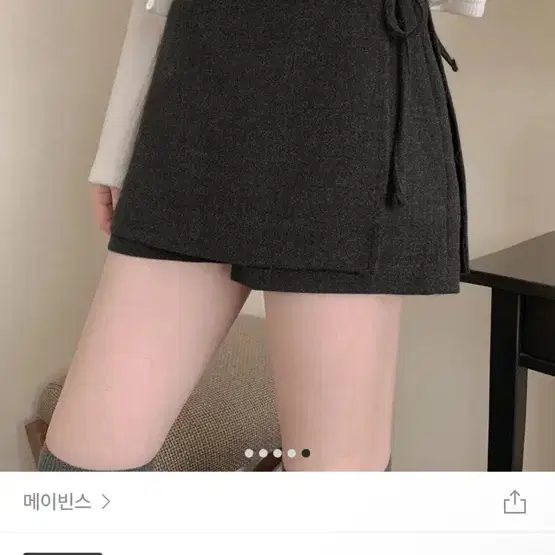 메이빈스 울 숏스커트 팬츠