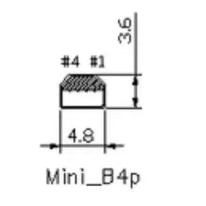 구형 코닥 kodak 디지털 카메라 USB MINI B4P 케이블