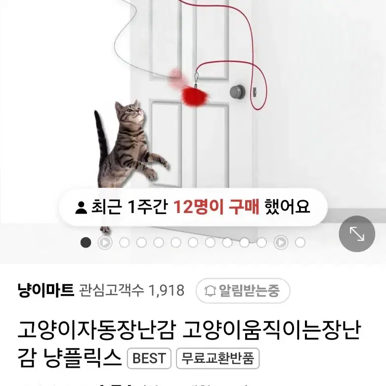 고양이 자동 장난감/미개봉 풀박스