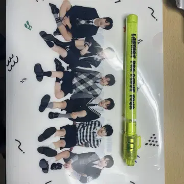 NCT NEW TEAM NCT WISH 클리어 파일 응원봉 세트