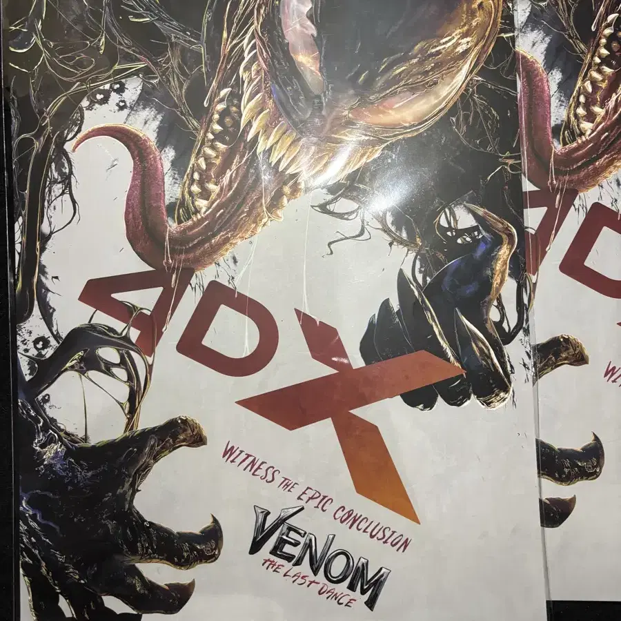 베놈 4dx A3 포스터 미개봉 2장