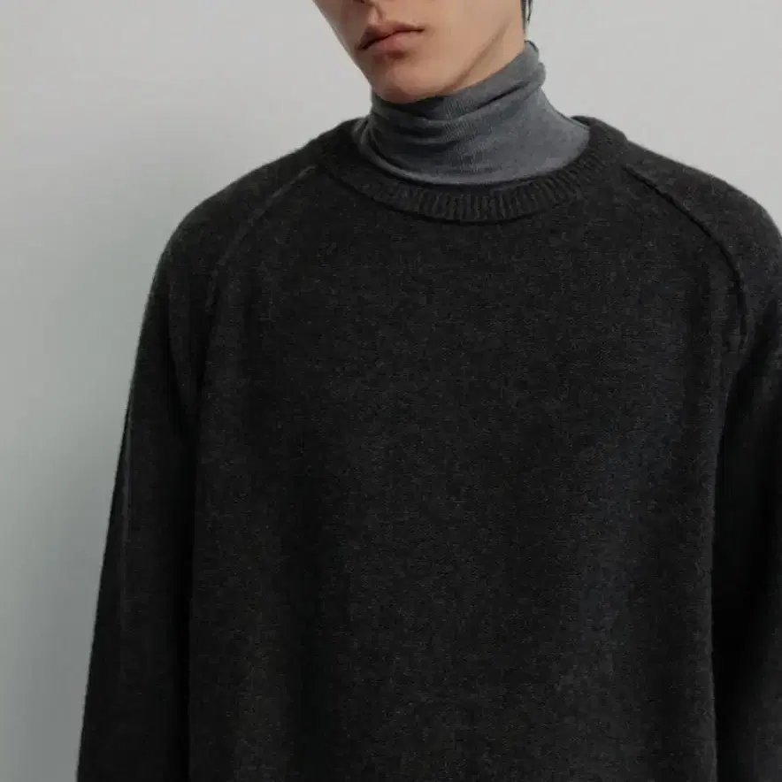 우마뭉 / merino wool crew neck pullover / M