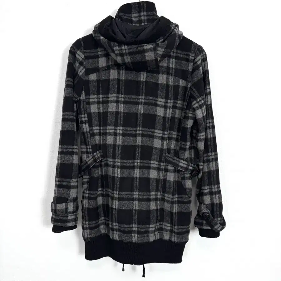 Gothic Plaid Check Hooded Jacket