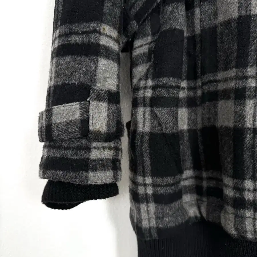 Gothic Plaid Check Hooded Jacket