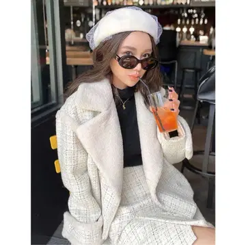 에이미 이스트 월 eimy istoire 트위드 보어 재킷