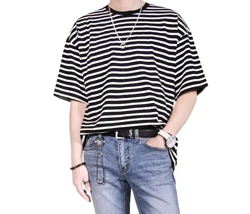 Oops Standard Stripe Vahn Short-Sleeved XL