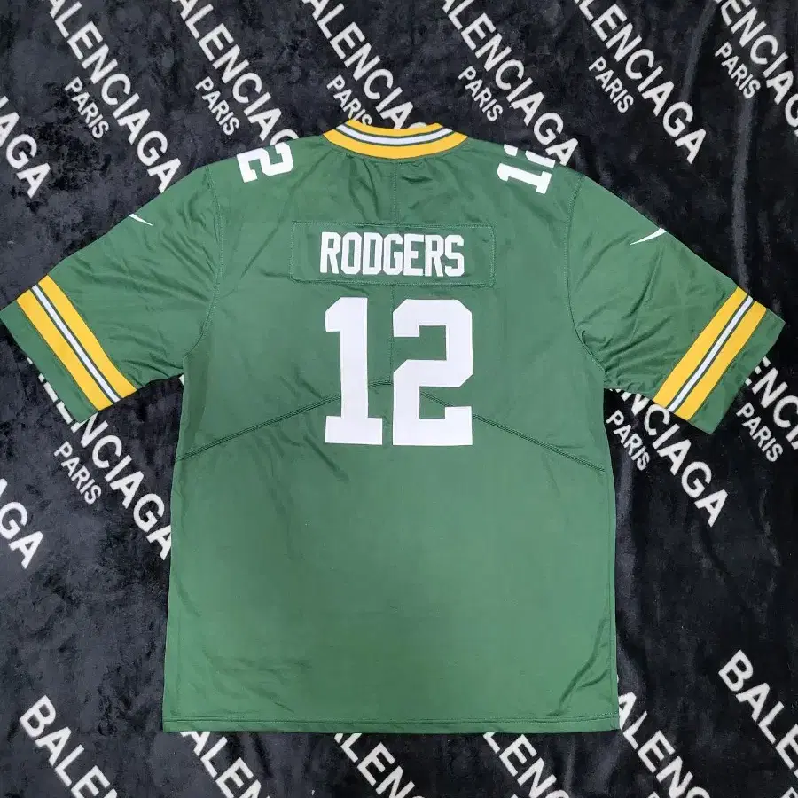 XXL)나이키xNFL 그린베이패커스 12" RODGERS 럭비져지 유니폼