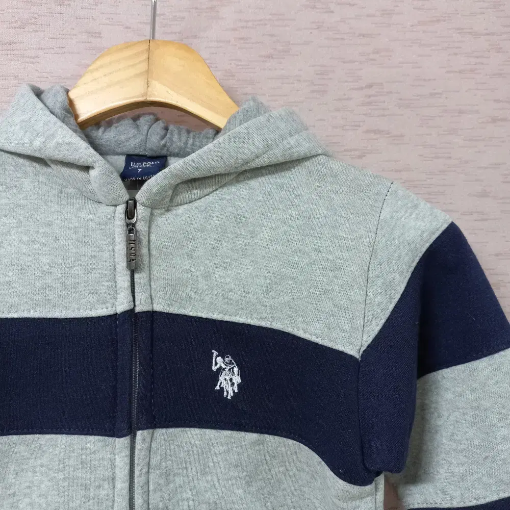 1-27/US POLO ASSN 스트라이프 후드집업 새제품 아동복