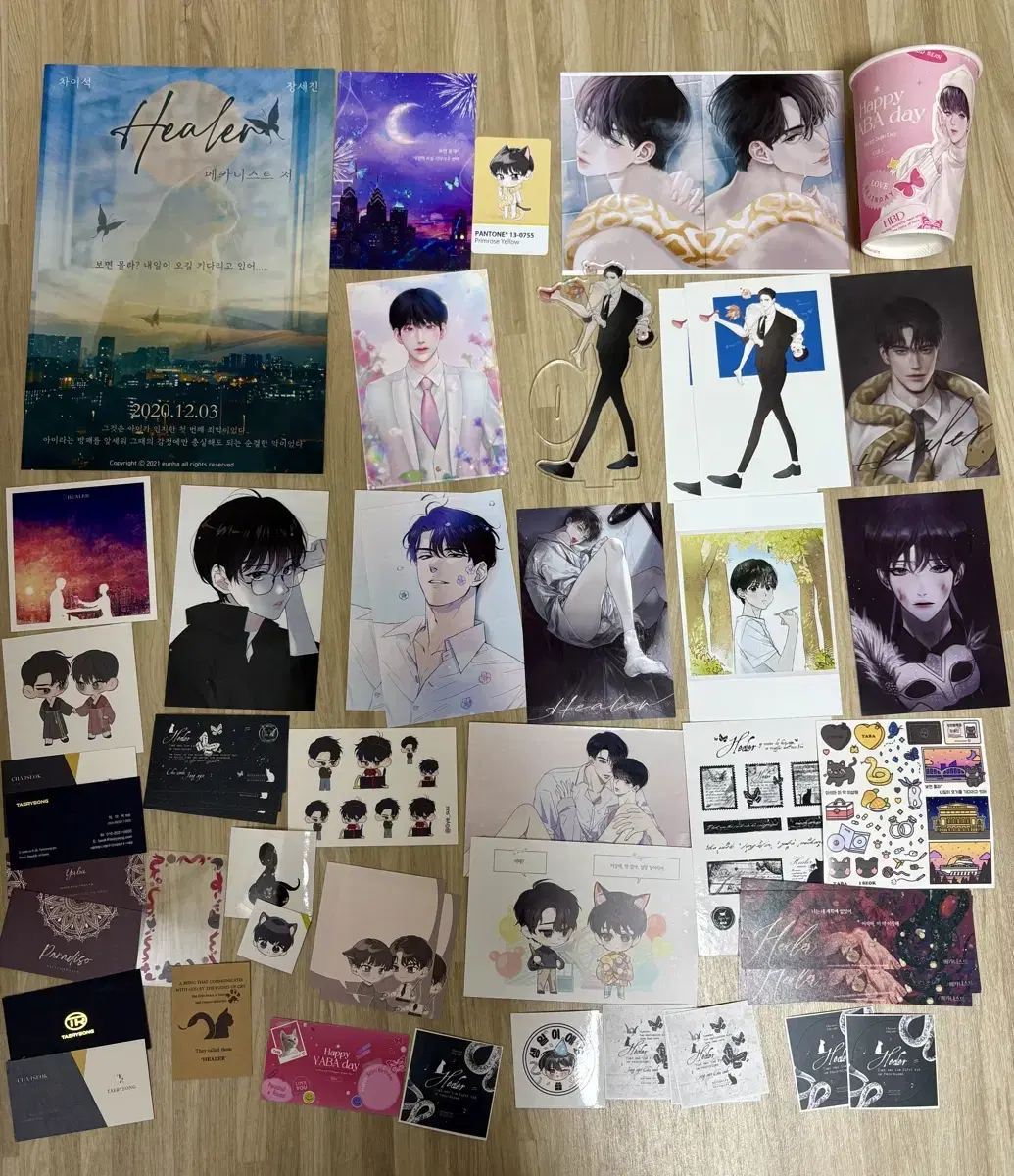 Healer Mechanist Lee Seok-yab Cup, acrylic, postcard, photo card, sticker, photocard, business card