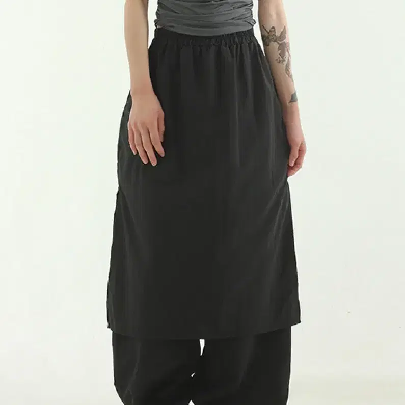 로컬맨션 치마바지 paper skirt banding pants