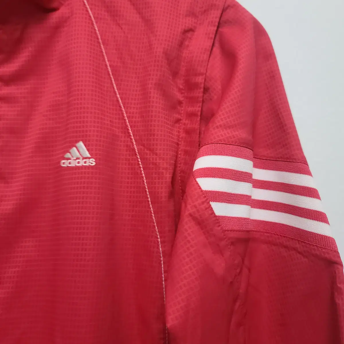 [ADIDAS] 여성 소매 탈부착 트레이닝 집업 바람막이 OT (L)