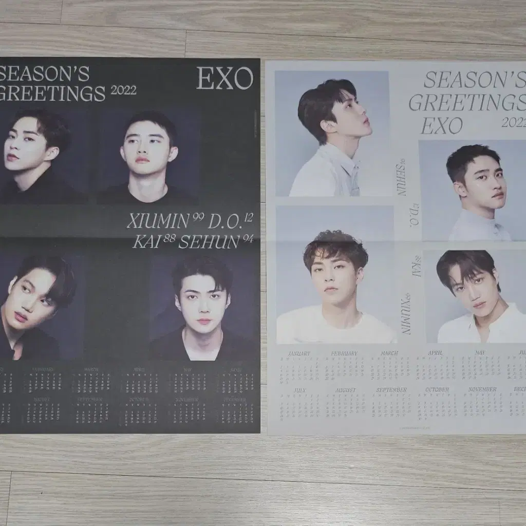 엑소 2022 시그 A3 포스터 세트 EXO Poster