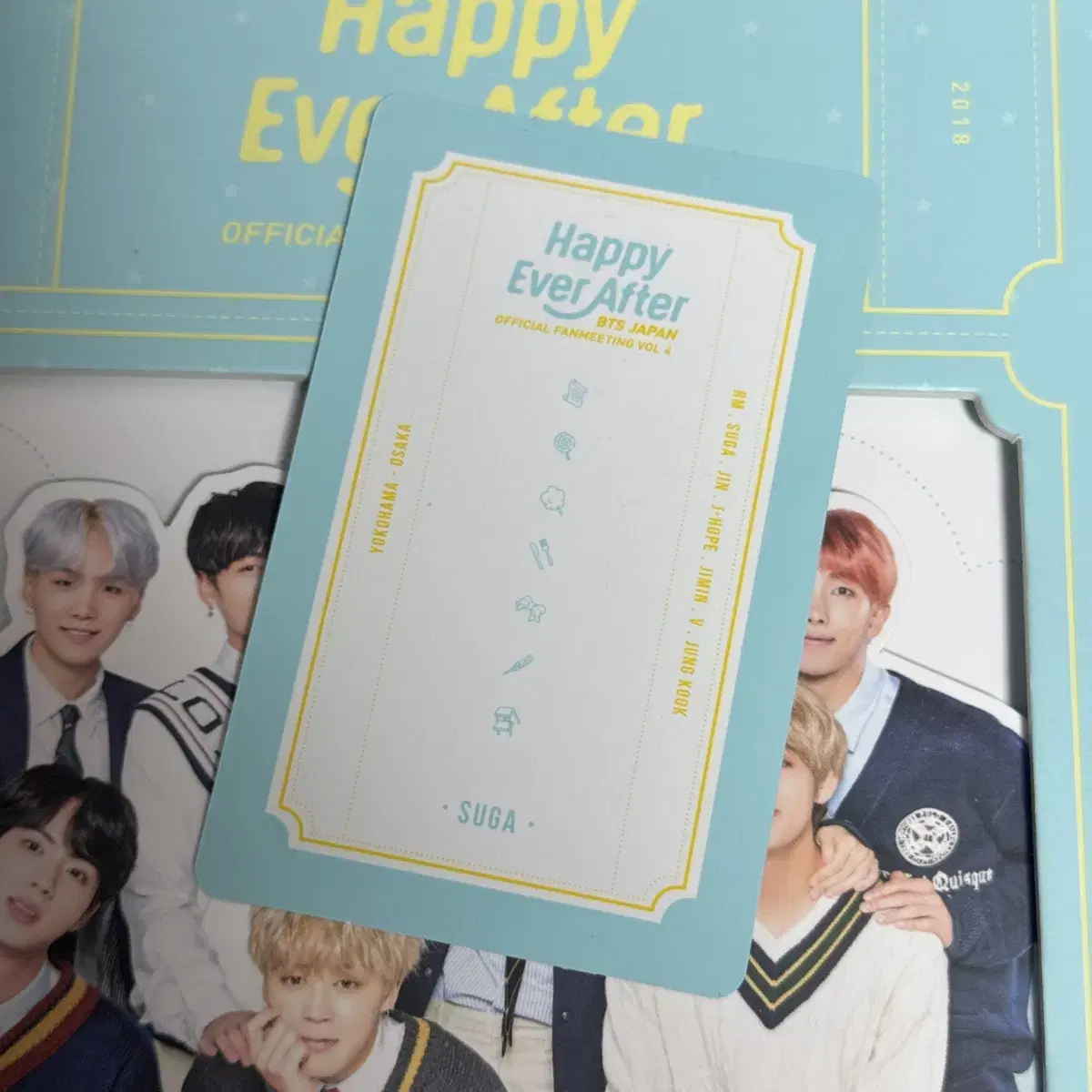 방탄소년단 일본 팬미팅 dvd 슈가 포카 bts 머스터 4기 2018