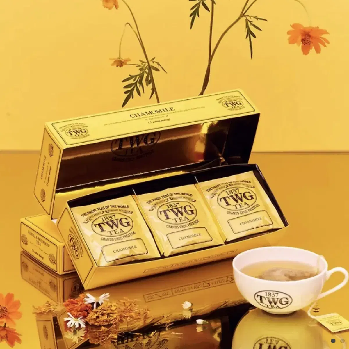 [미개봉]TWG Tea 디카페인 티백 15개입 - 크림 카라멜