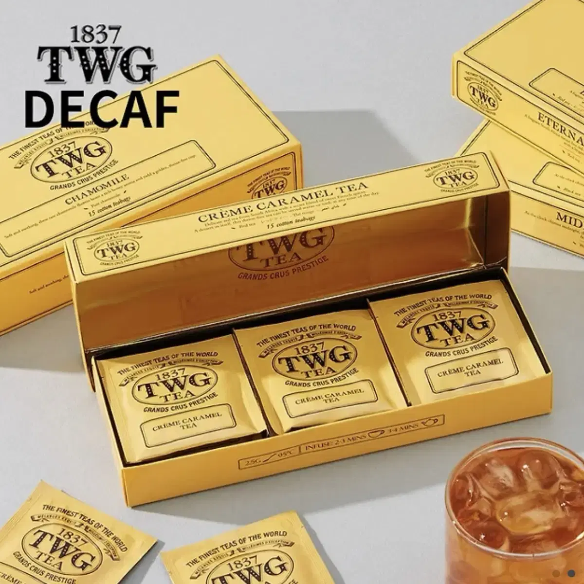 [미개봉]TWG Tea 디카페인 티백 15개입 - 크림 카라멜