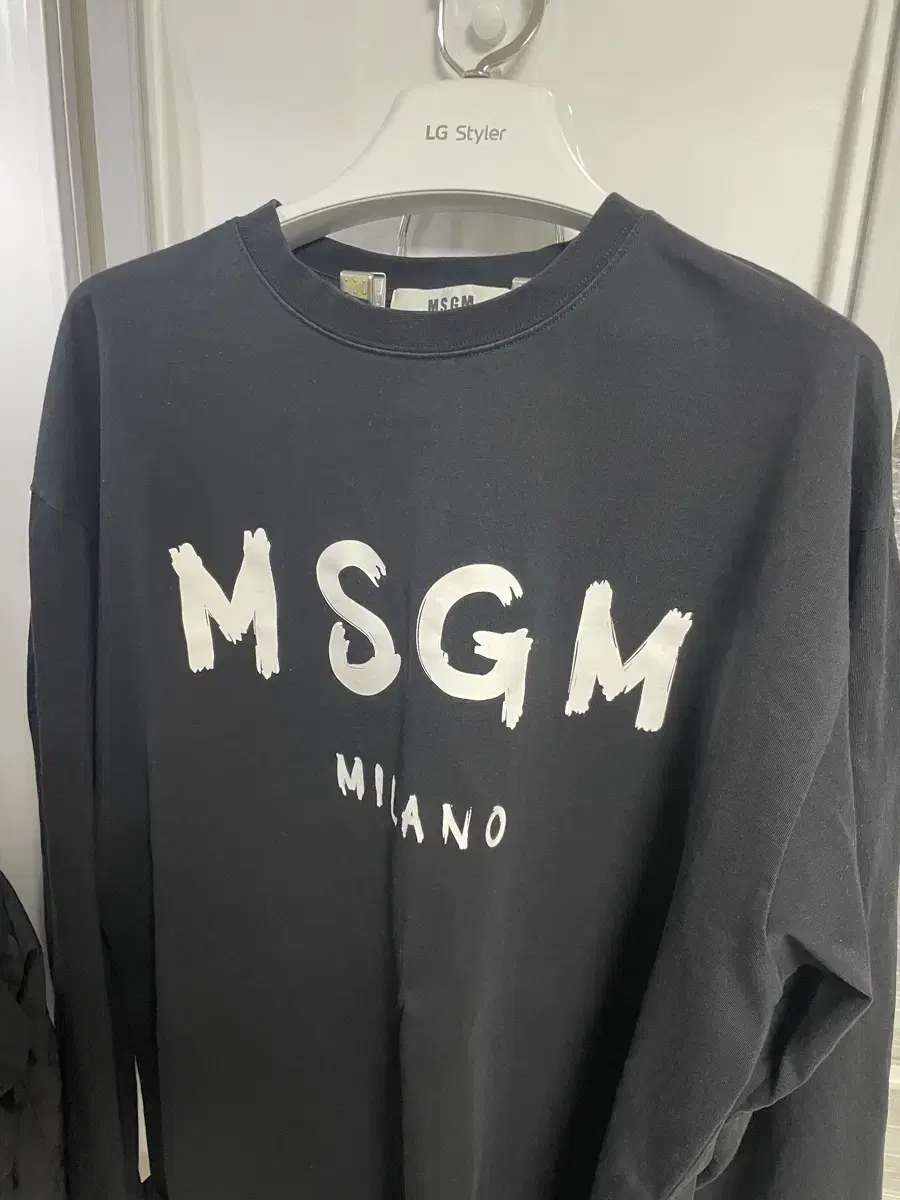 Xl) MSGM 롱슬리브 블랙 판매합니다