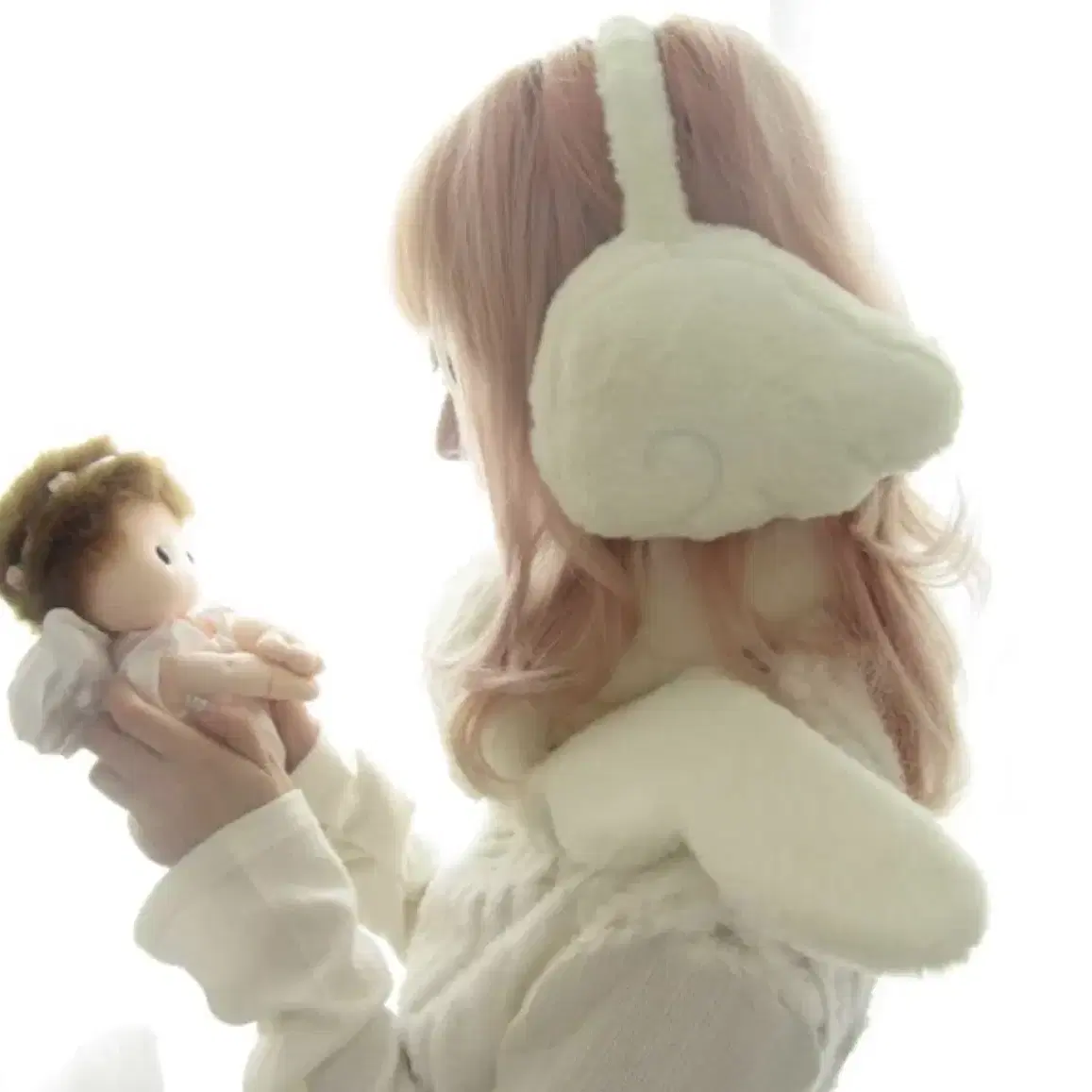 묘랑 Angel hug wings earmuffs