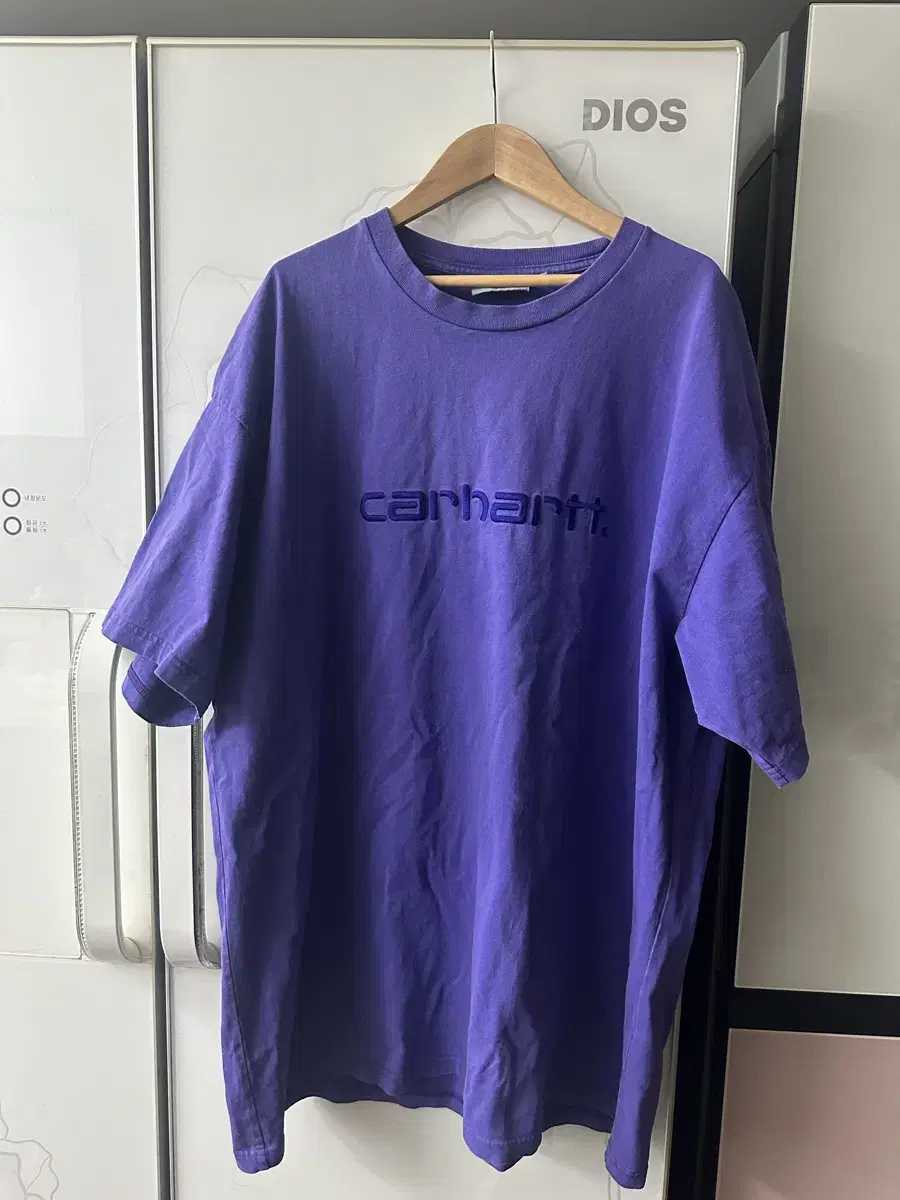 칼하트 carhartt wip ss20 퍼플 보라색 반팔티2XL XXL