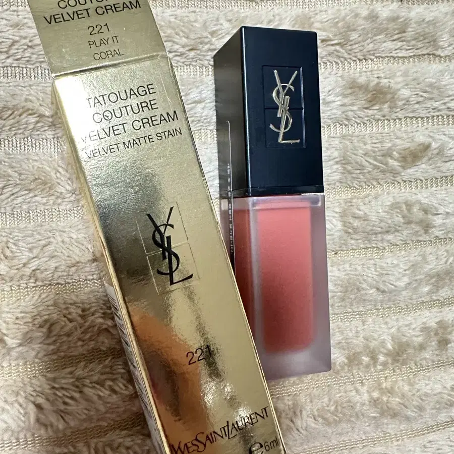 입생로랑 ysl 립틴트 꾸뛰르 벨벳 크림 매트 221호