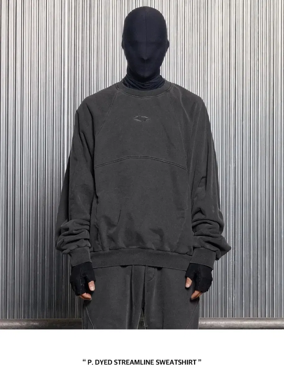 P. DYED STREAMLINE SWEATSHIRT [PIGMENT B