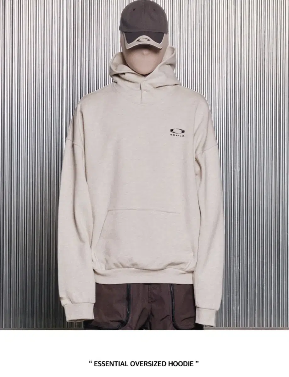 ESSENTIAL OVERSIZED HOODIE [OATMEAL]