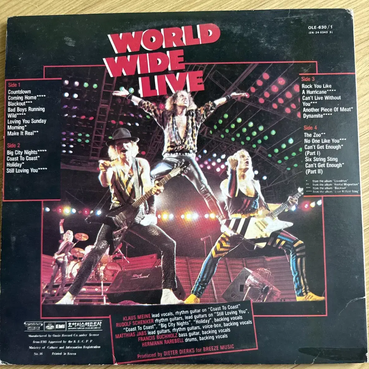 Scorpions - World Wide Live LP