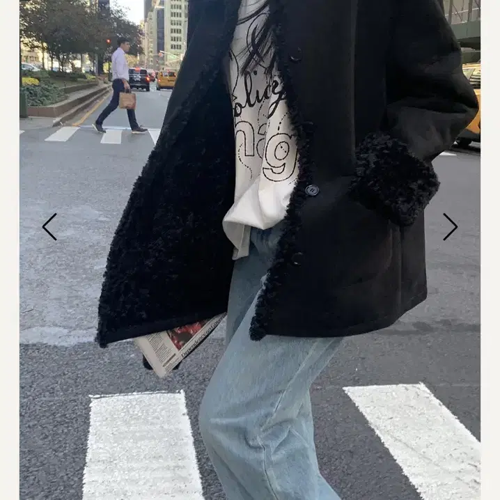 헤이그 bear shearling coat