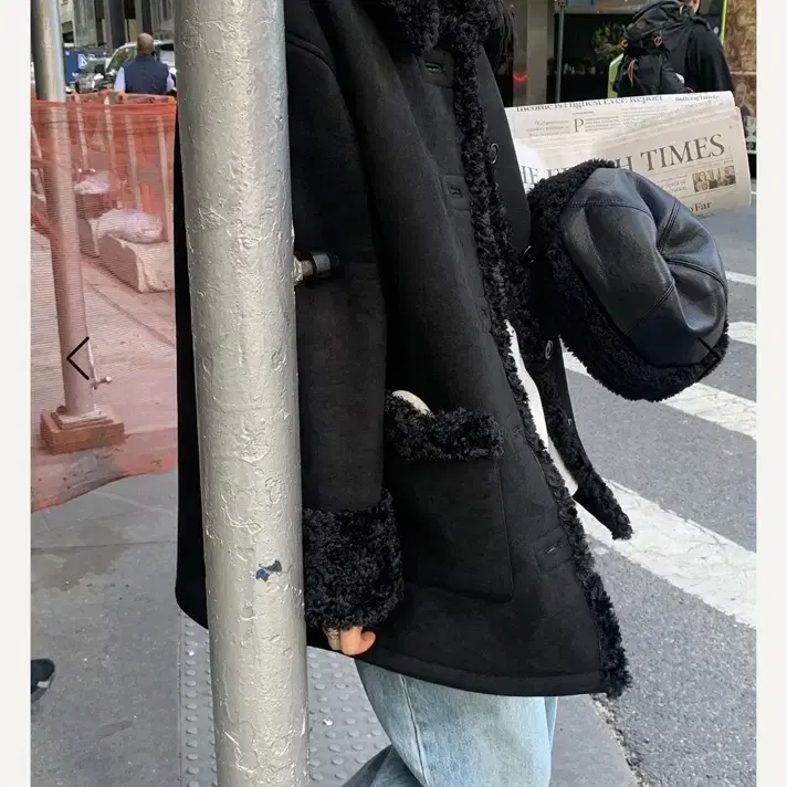 헤이그 bear shearling coat