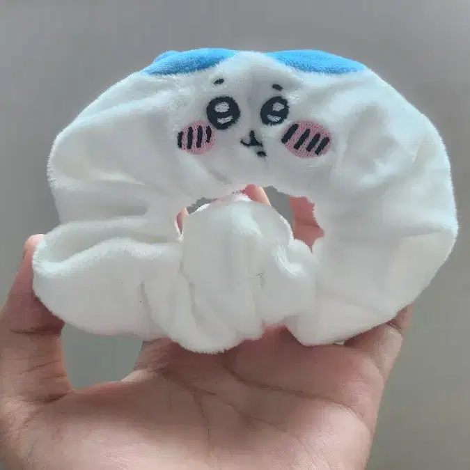 일괄)치이카와 농담곰 10cm 인형 하치와레 스크런치 곱창끈