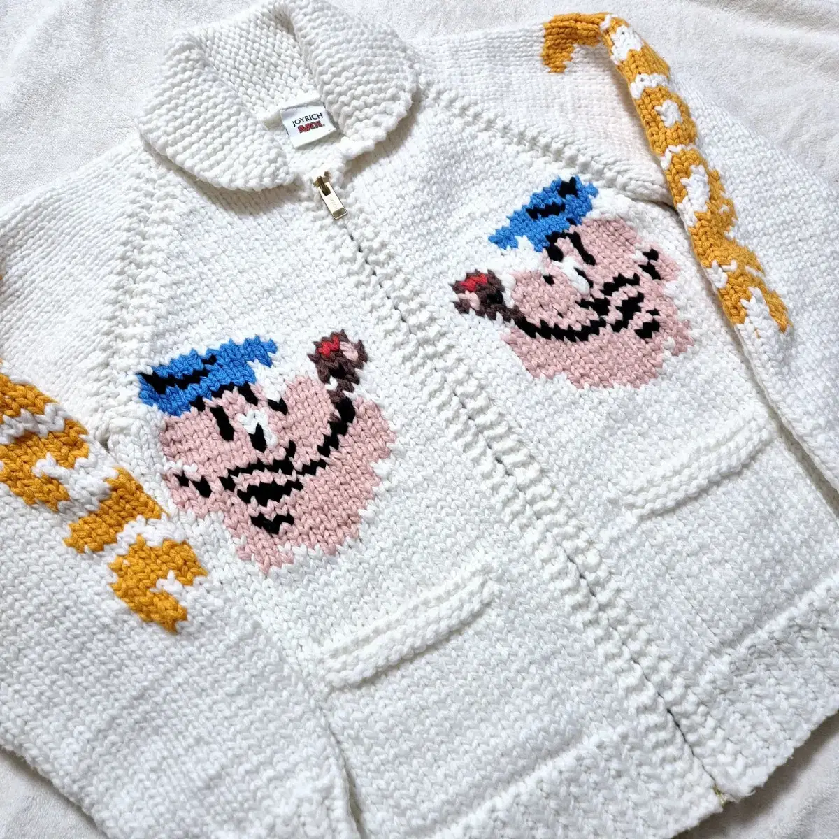 JOYRICH POPEYE 뽀빠이 코위찬 니트 자켓 XS