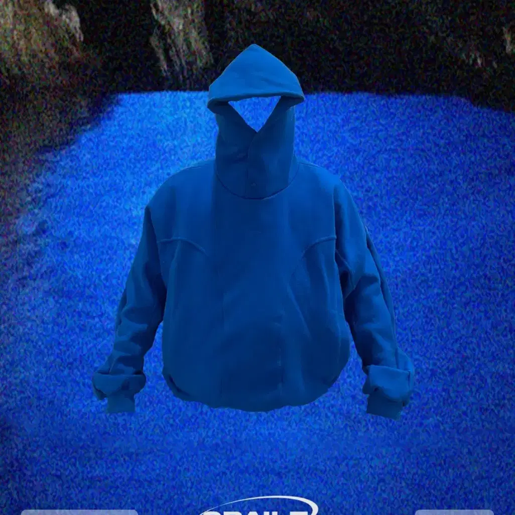 GEOMETRY HOODIE - AZZURI BLUE