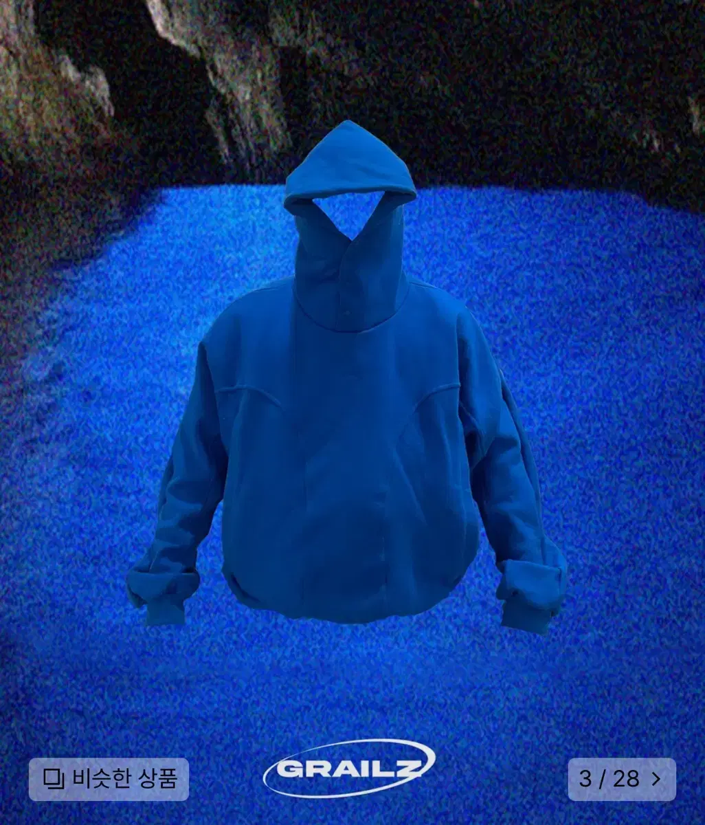 GEOMETRY HOODIE - AZZURI BLUE