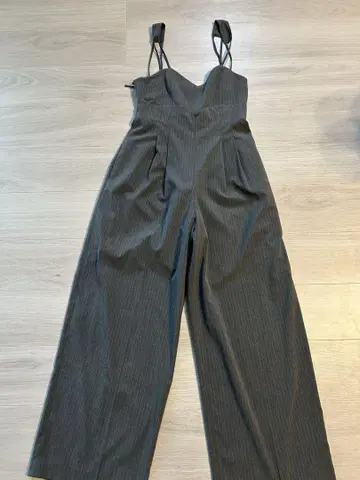 아메리칸 빈티지 코드 서스펜더 와이드 팬츠
