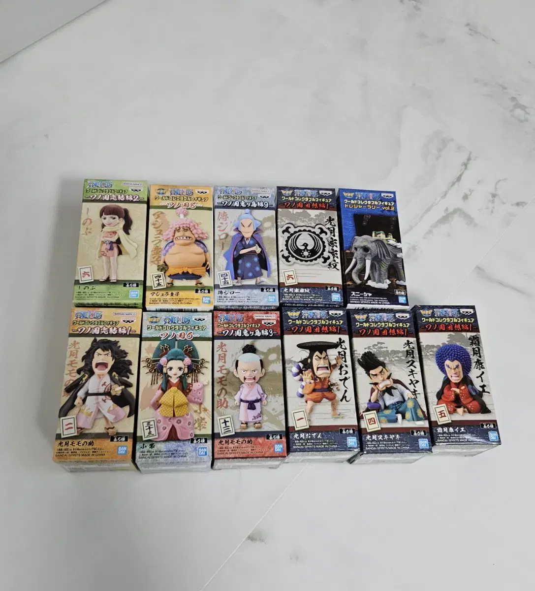 ONEPIECE FIGURES WALLCOLL Wano Kuni, Momo no Sukke, Zunisha, Nika