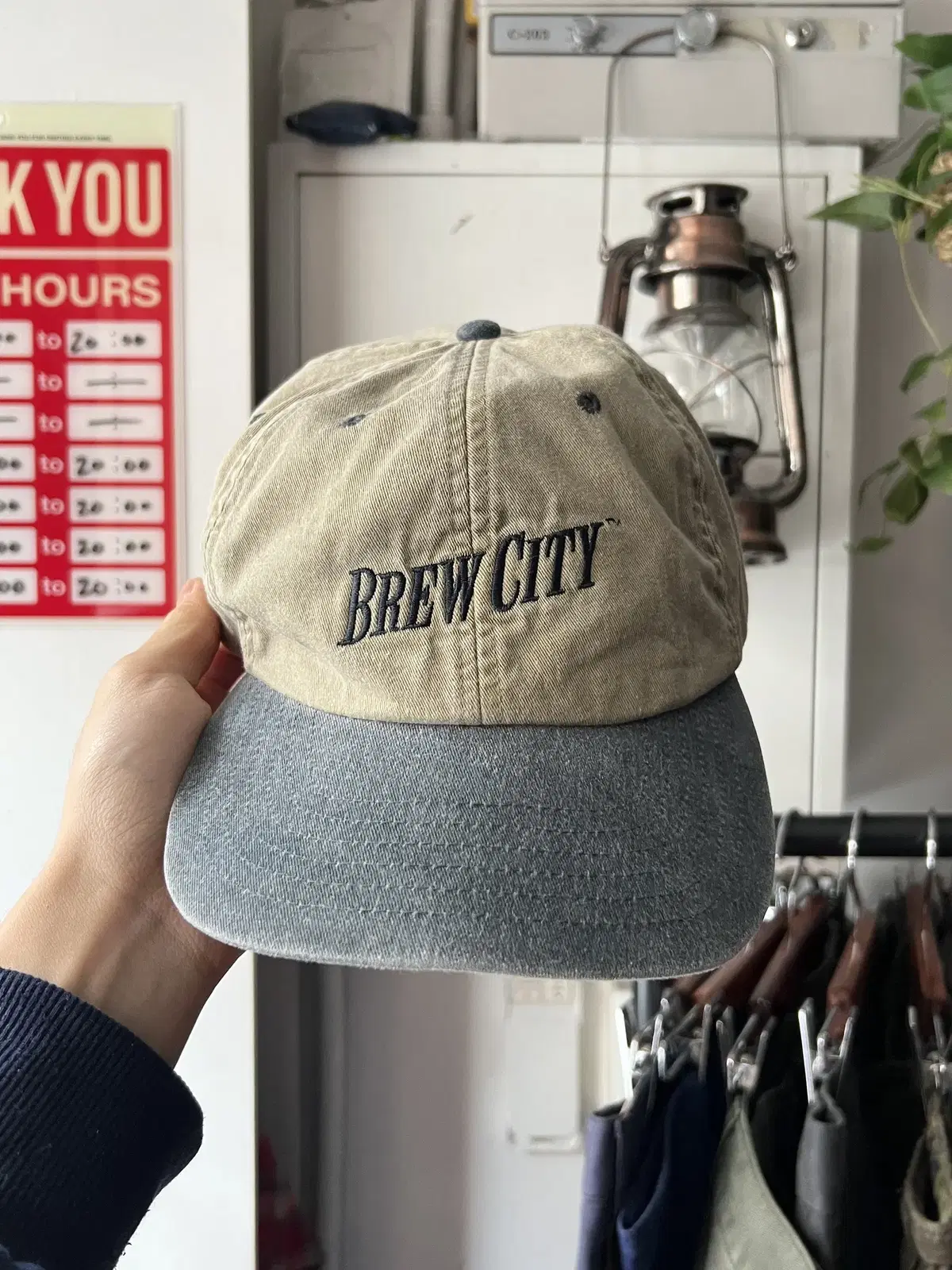 90's USA 빈티지 BREW CITY 투톤 볼캡