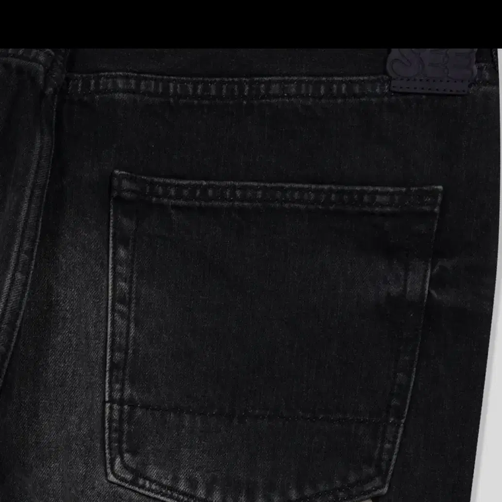 예스아이씨 Standard Denim Pants Black