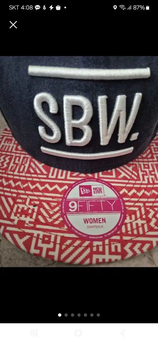 뉴에라 9FIFTY 여성 스냅백 SBW!새상품!